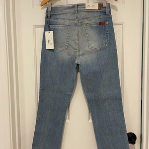 NWT 7 FAM Edie high rise crop straight size 29